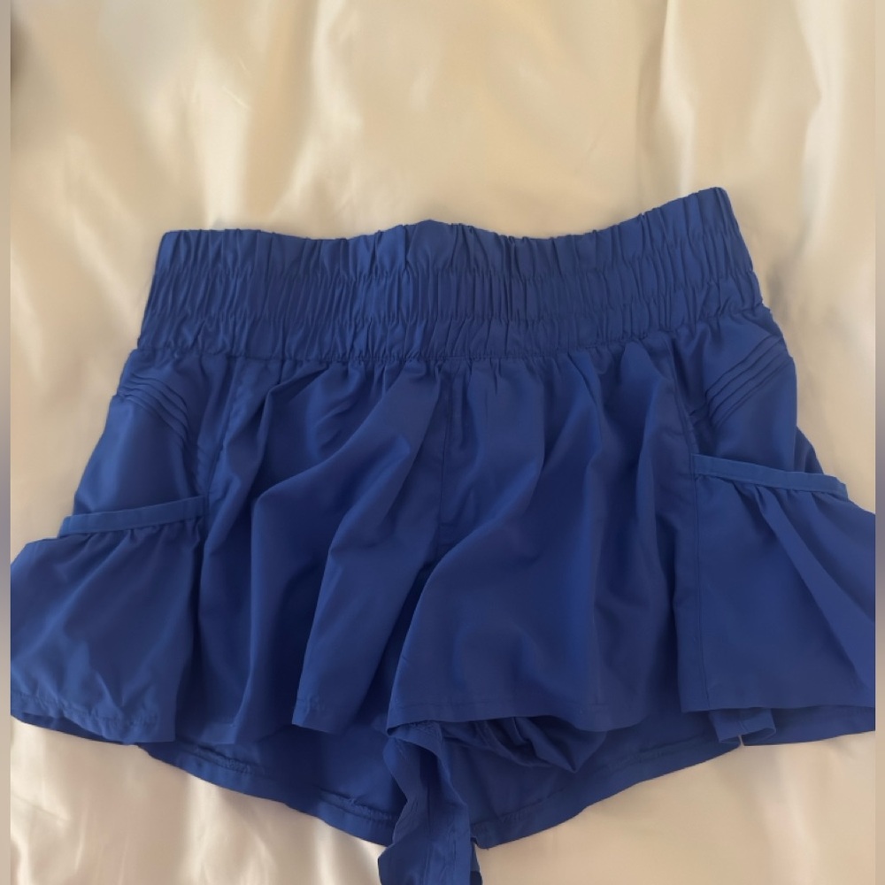 free people blue shorts! size small!